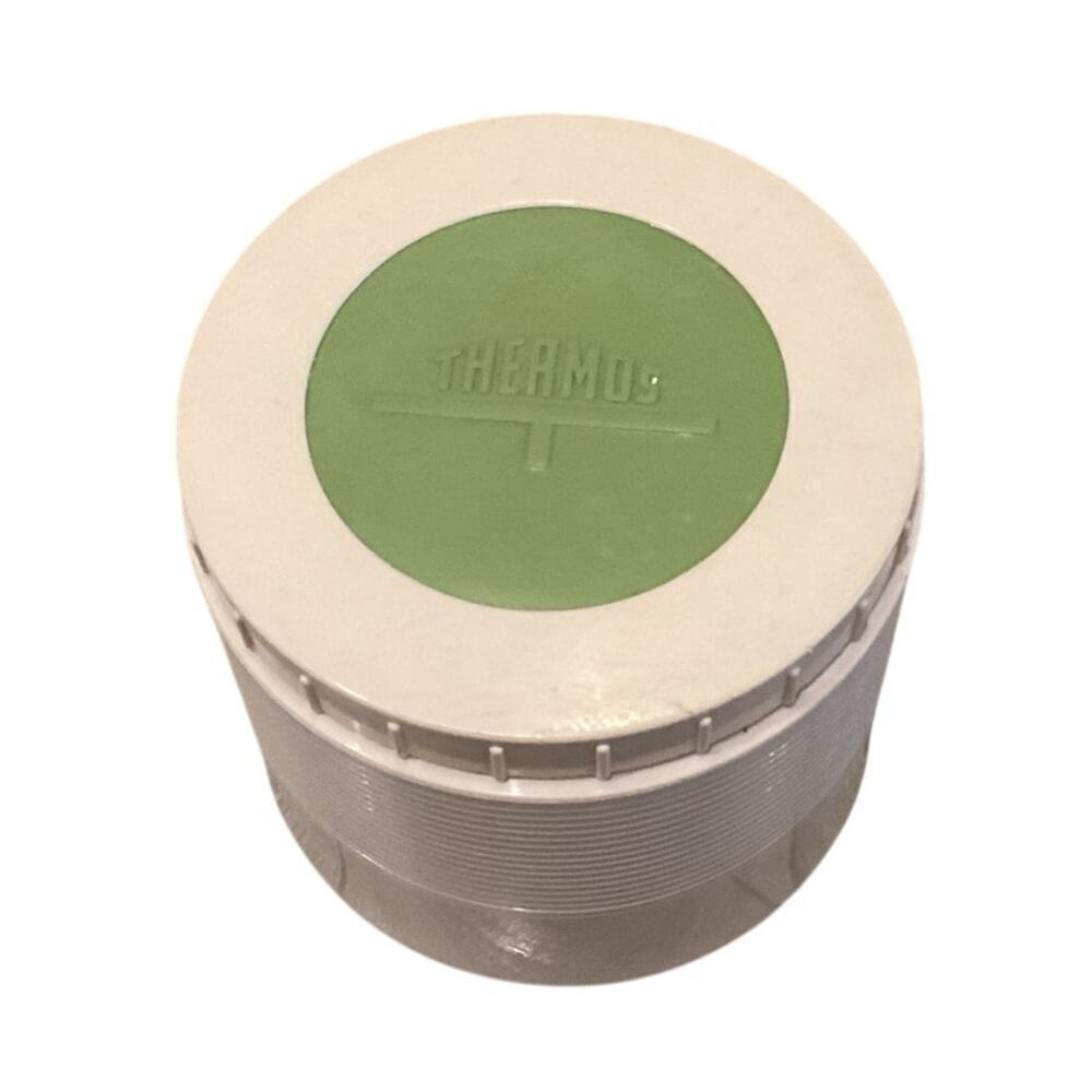 Vtg Thermos King Insulated Food‎ Container Hot Cold Jar Green 60s MCM Retro 1155